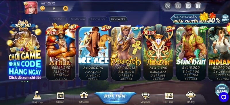 Game Slot cá cược 