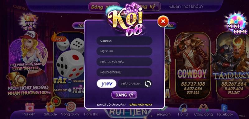 Những trò chơi có tại Koi68 fun