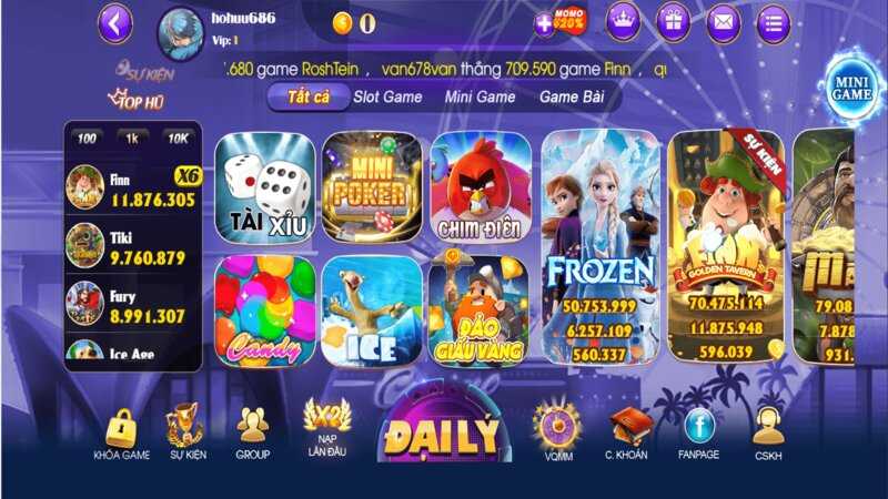 Cổng game sieunovip